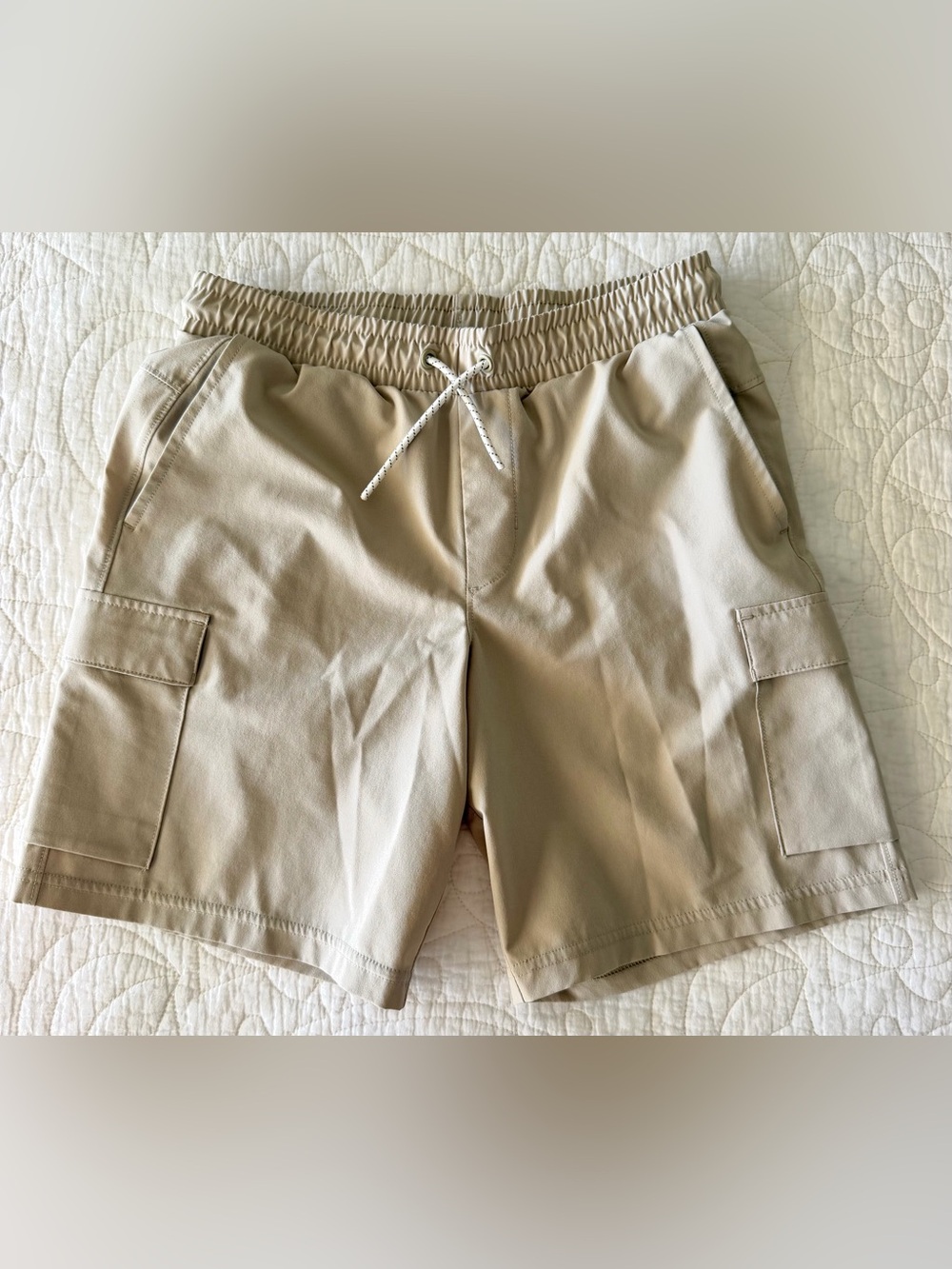 EUC ALL IN MOTION Boys’ Cargo Quick Dry Adventure Shorts in Beige / Khaki - Sz L